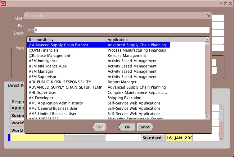 Snapshot 2009 01 16 11 38 22 Form Personalization: Restrict the Responsibilities LoV on the form FNDSCAUS
